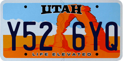 UT license plate Y526YQ