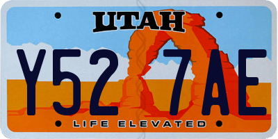 UT license plate Y527AE