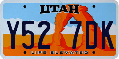 UT license plate Y527DK