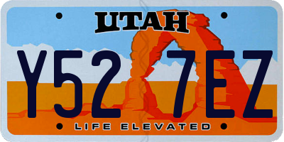 UT license plate Y527EZ