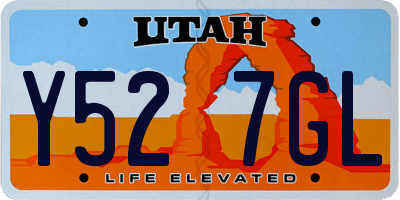 UT license plate Y527GL