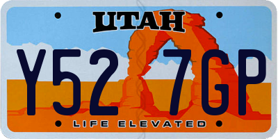 UT license plate Y527GP