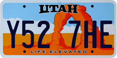 UT license plate Y527HE