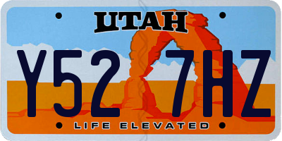 UT license plate Y527HZ