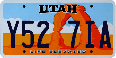 UT license plate Y527IA