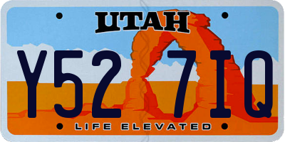 UT license plate Y527IQ