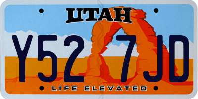 UT license plate Y527JD