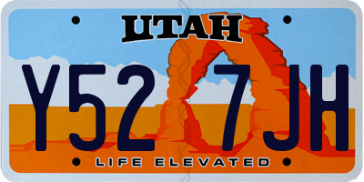 UT license plate Y527JH