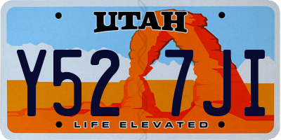 UT license plate Y527JI