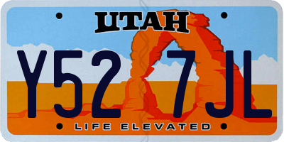 UT license plate Y527JL