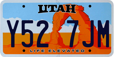 UT license plate Y527JM