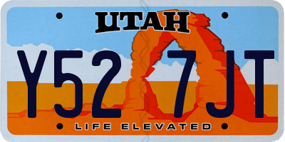 UT license plate Y527JT