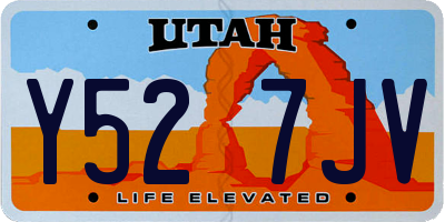 UT license plate Y527JV