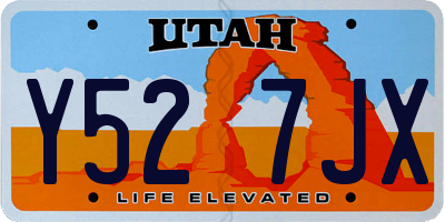 UT license plate Y527JX