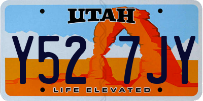 UT license plate Y527JY