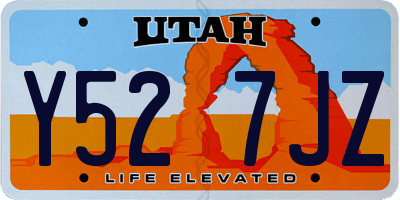 UT license plate Y527JZ