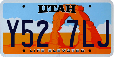UT license plate Y527LJ