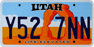 UT license plate Y527NN