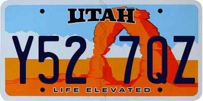 UT license plate Y527QZ