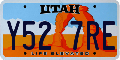 UT license plate Y527RE
