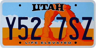 UT license plate Y527SZ