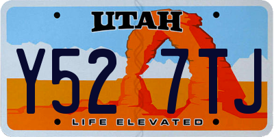 UT license plate Y527TJ