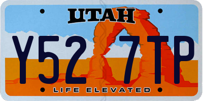 UT license plate Y527TP