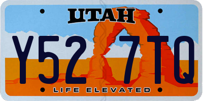UT license plate Y527TQ