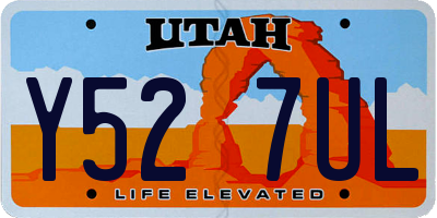 UT license plate Y527UL