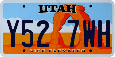 UT license plate Y527WH