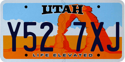 UT license plate Y527XJ