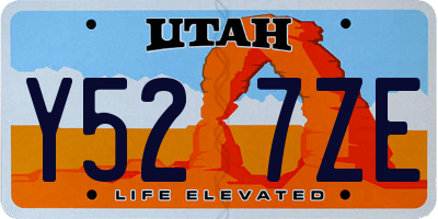 UT license plate Y527ZE