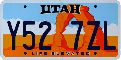 UT license plate Y527ZL