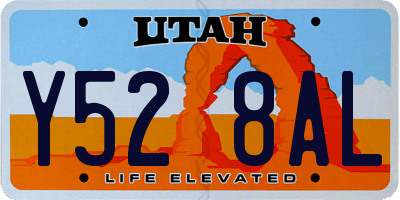 UT license plate Y528AL