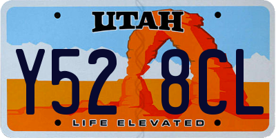 UT license plate Y528CL