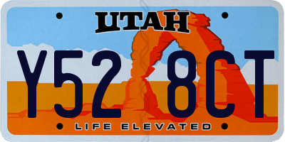 UT license plate Y528CT