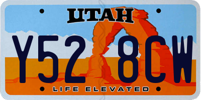 UT license plate Y528CW