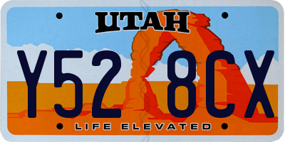 UT license plate Y528CX