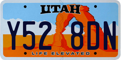 UT license plate Y528DN