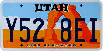 UT license plate Y528EI