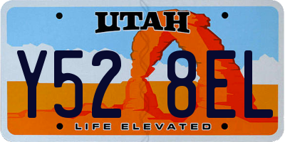 UT license plate Y528EL