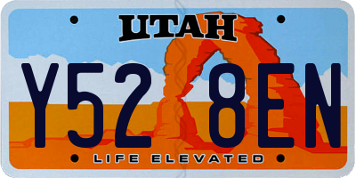 UT license plate Y528EN