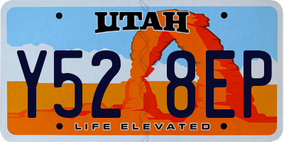 UT license plate Y528EP