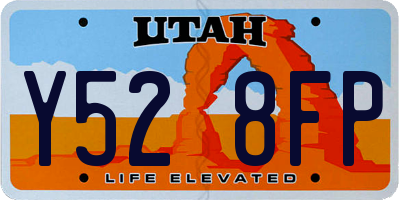 UT license plate Y528FP