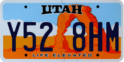 UT license plate Y528HM