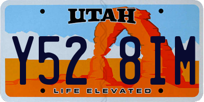 UT license plate Y528IM