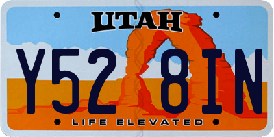 UT license plate Y528IN