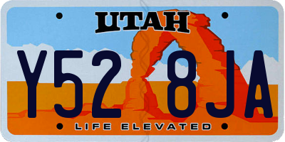 UT license plate Y528JA