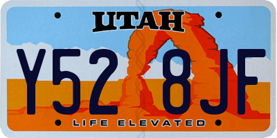 UT license plate Y528JF