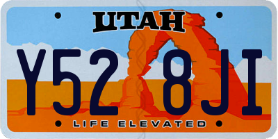 UT license plate Y528JI